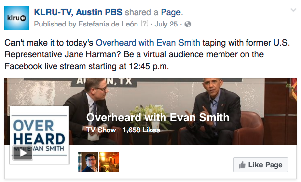 KLRU interaction overheard