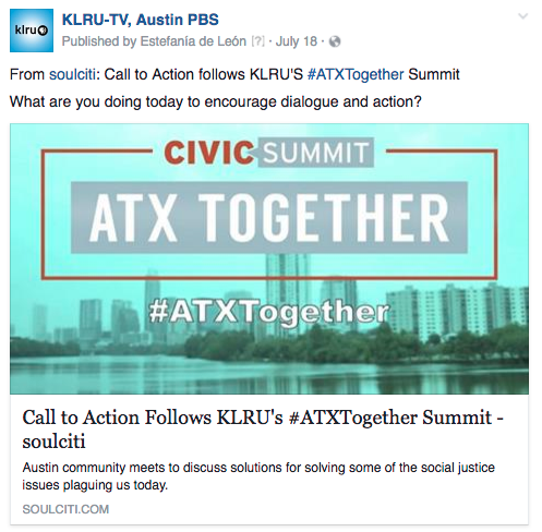 KLRU ATXTogether action