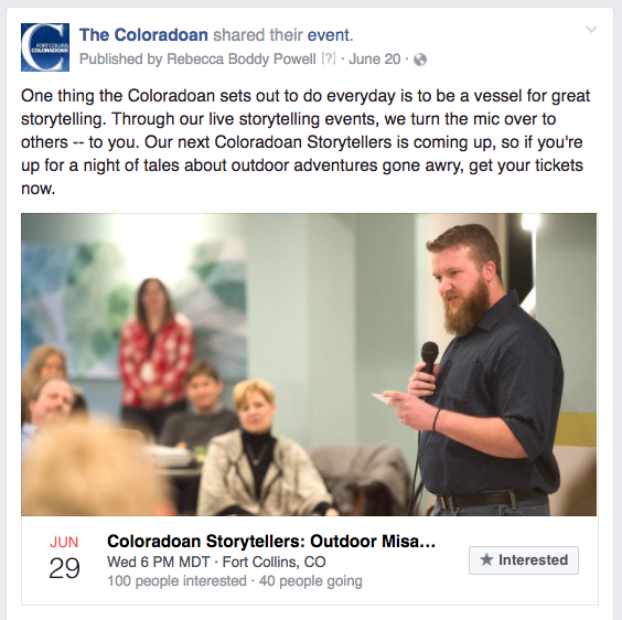 CO storytelling event