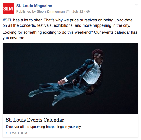 STL online calendar dance