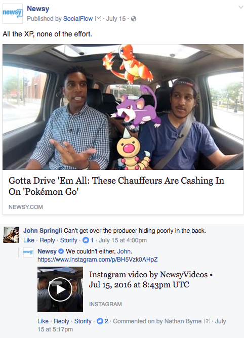 Newsy Pokemon producer