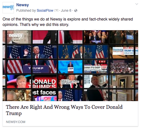 Newsy Trump coverage