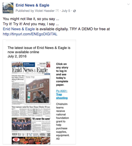 Enid try digital edition