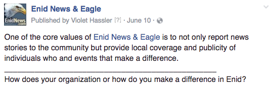 Enid make a difference