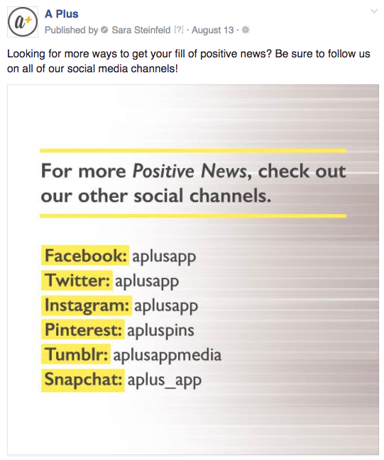 A Plus other channels list August