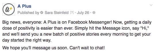 A Plus Messenger invite