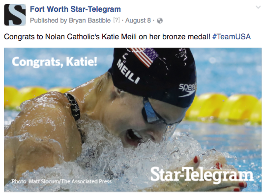 FW congrats swimmer again