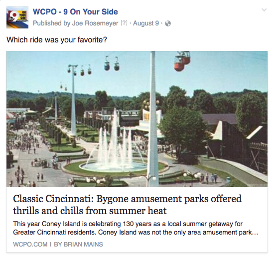 WCPO amusement parks