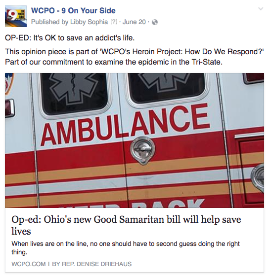 WCPO addicts 911
