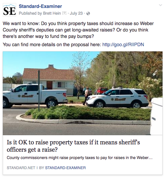 Try posing a question without making a link the focal point of the post. Also, stay involved in the conversation you host. And if you find a way to share quality reader responses, you're likely to get more of them. 