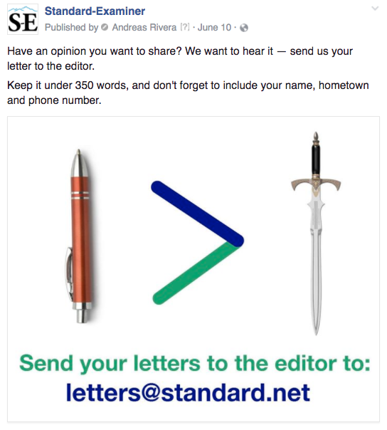 Ogden letters pen sword