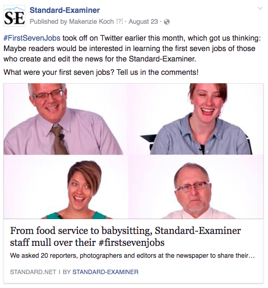 Ogden first seven jobs