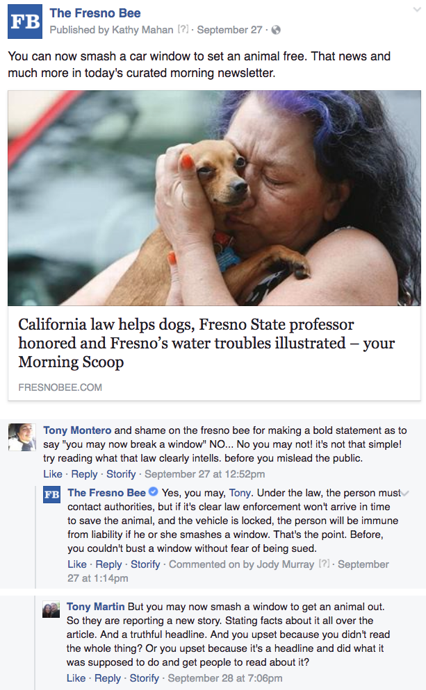 Make time to fact-check comments. Prevent false statements from going unchallenged. 