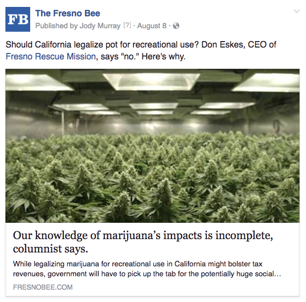 Fresno marijuana impact