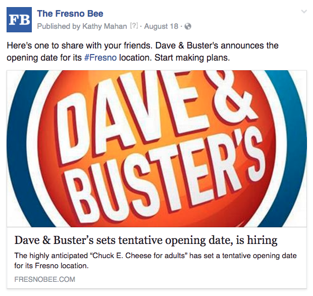 Fresno Dave and Busters