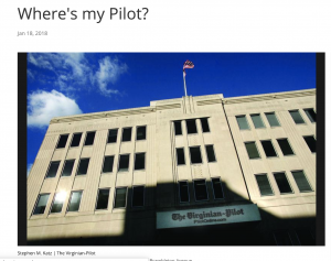 When a snowstorm delayed the delivery of their newspaper, the Virginian-Pilot published a story to their website and social media channels explaining that there would/could be a delay in delivery. The post also linked to a digital version of the newspaper that people could view immediately.