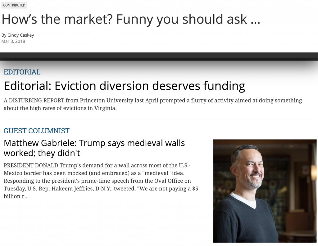 Internal meetings helped the staff at The Virginian-Pilot reach an agreement on what terms like exclusive, breaking, developing or enterprise mean when it comes to categorizing stories. Once they came to an agreement a glossary was published online to explain these terms to readers. As a bonus, the news organization said the labeling effort helped them better track performance on these stories, too. 