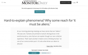 A lot of users wonder why certain stories make it into the news cycle while others do not. The Christian Science Monitor decided to add an editor's note to one of their newsletters explaining why a story was being covered. They shared how the story idea became a "talker" during the editorial meeting and that impacted their decision to include the story in their news coverage.