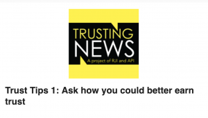 Trust Tips 1: Ask how you could better earn trust