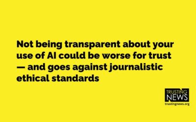 Disclose AI use (even if it hurts trust)